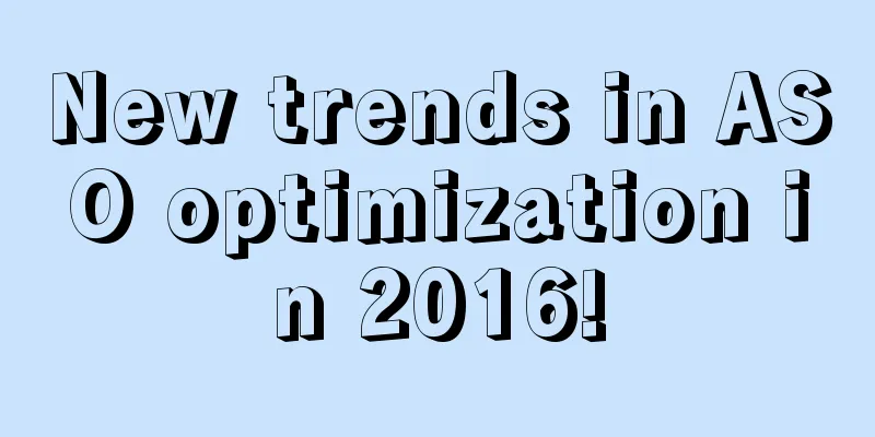 New trends in ASO optimization in 2016!