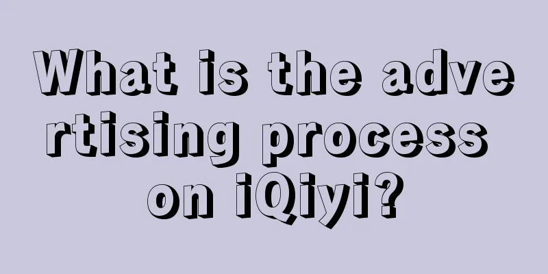 What is the advertising process on iQiyi?