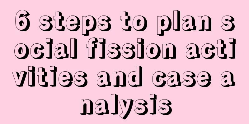 6 steps to plan social fission activities and case analysis