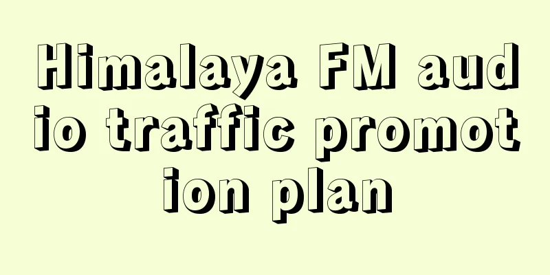 Himalaya FM audio traffic promotion plan