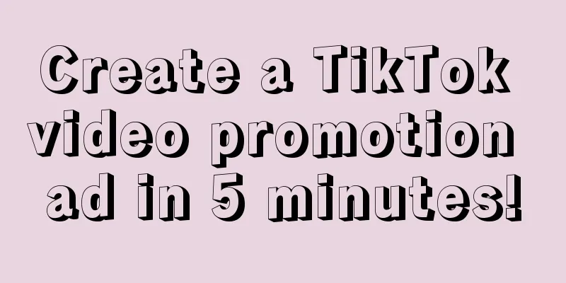 Create a TikTok video promotion ad in 5 minutes!