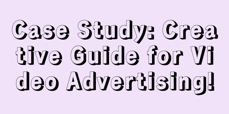 Case Study: Creative Guide for Video Advertising!