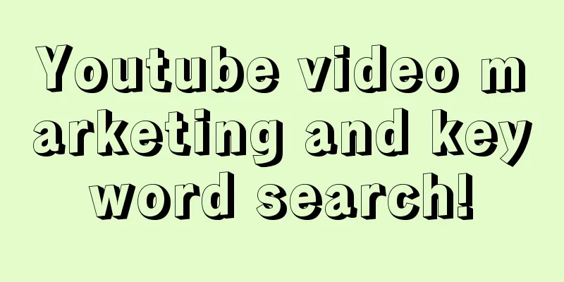 Youtube video marketing and keyword search!