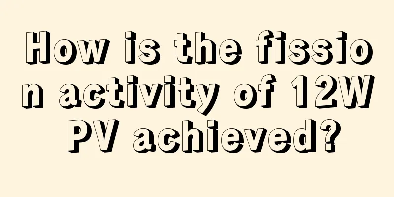 How is the fission activity of 12W PV achieved?