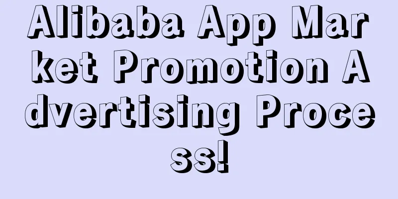 Alibaba App Market Promotion Advertising Process!