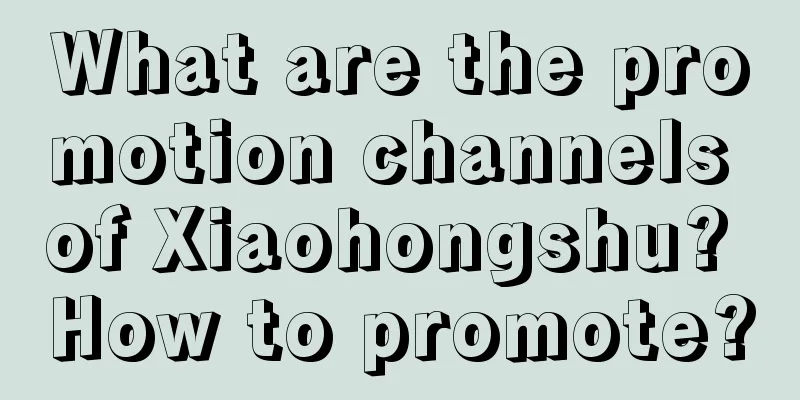 What are the promotion channels of Xiaohongshu? How to promote?