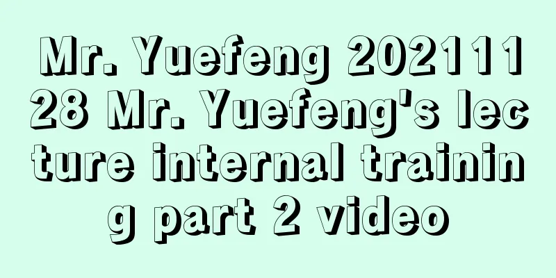 Mr. Yuefeng 20211128 Mr. Yuefeng's lecture internal training part 2 video