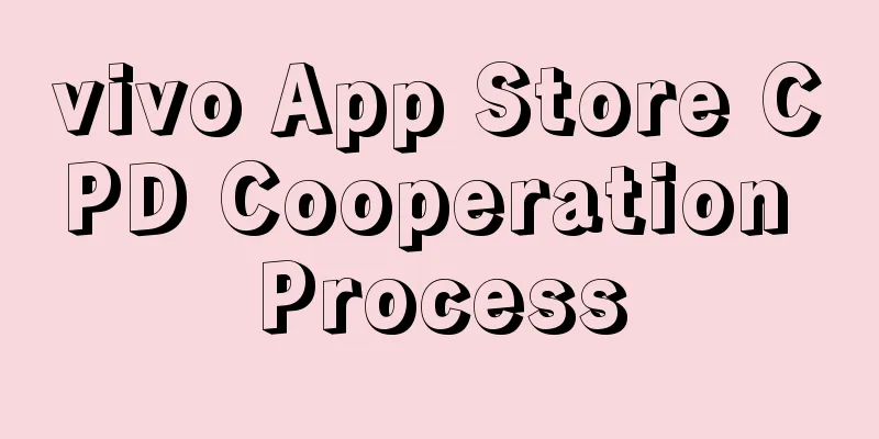 vivo App Store CPD Cooperation Process