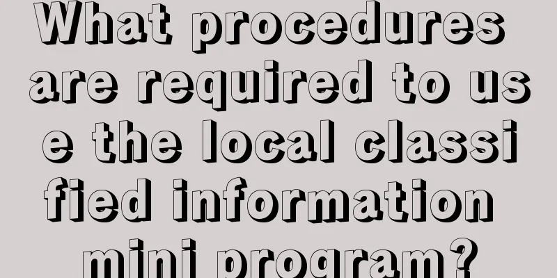 What procedures are required to use the local classified information mini program?