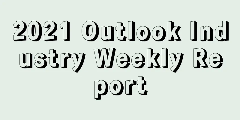 2021 Outlook Industry Weekly Report