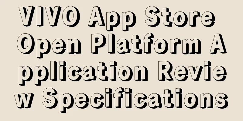 VIVO App Store Open Platform Application Review Specifications