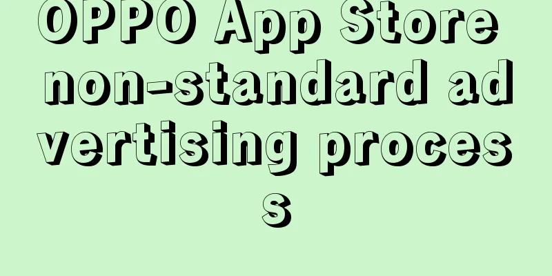 OPPO App Store non-standard advertising process