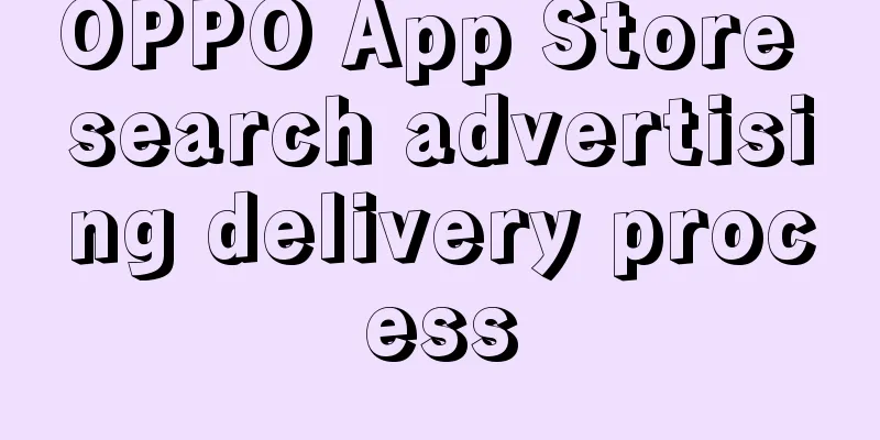 OPPO App Store search advertising delivery process