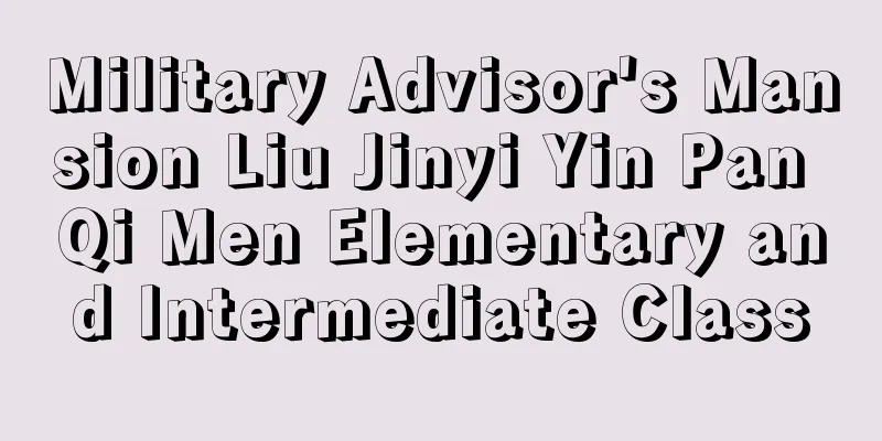 Military Advisor's Mansion Liu Jinyi Yin Pan Qi Men Elementary and Intermediate Class