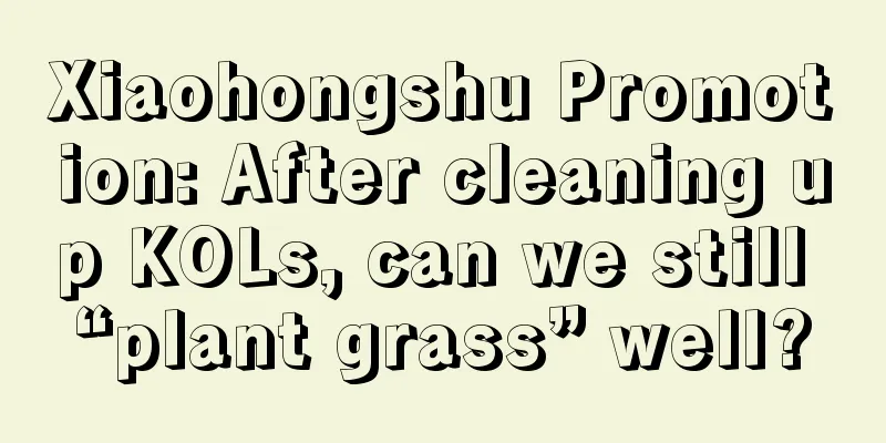 Xiaohongshu Promotion: After cleaning up KOLs, can we still “plant grass” well?