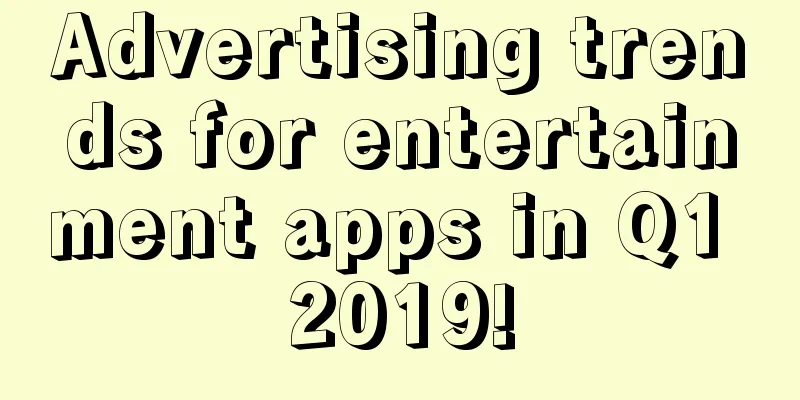 Advertising trends for entertainment apps in Q1 2019!