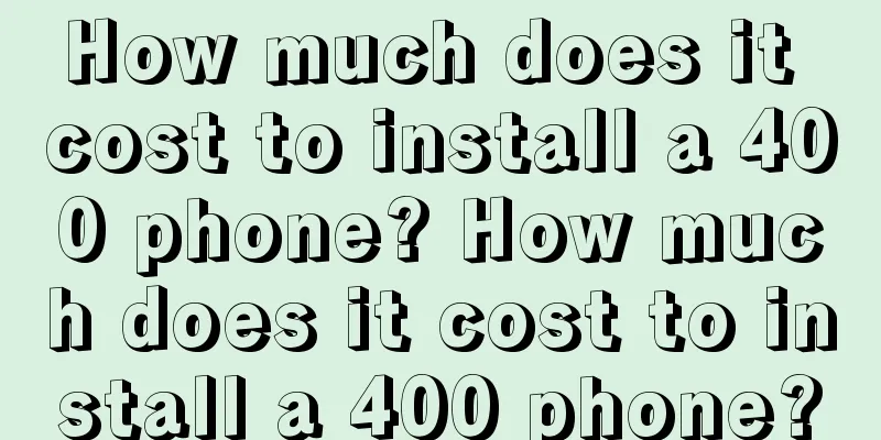 How much does it cost to install a 400 phone? How much does it cost to install a 400 phone?