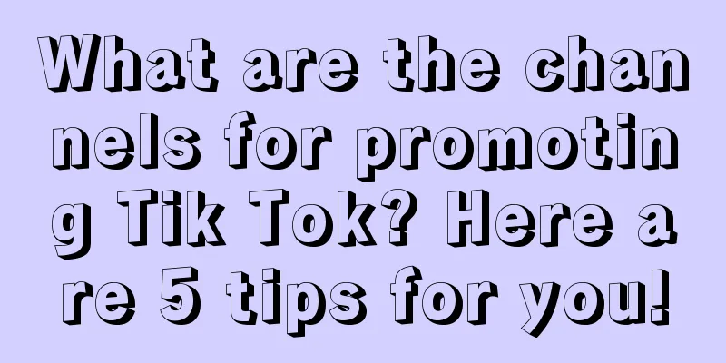 What are the channels for promoting Tik Tok? Here are 5 tips for you!