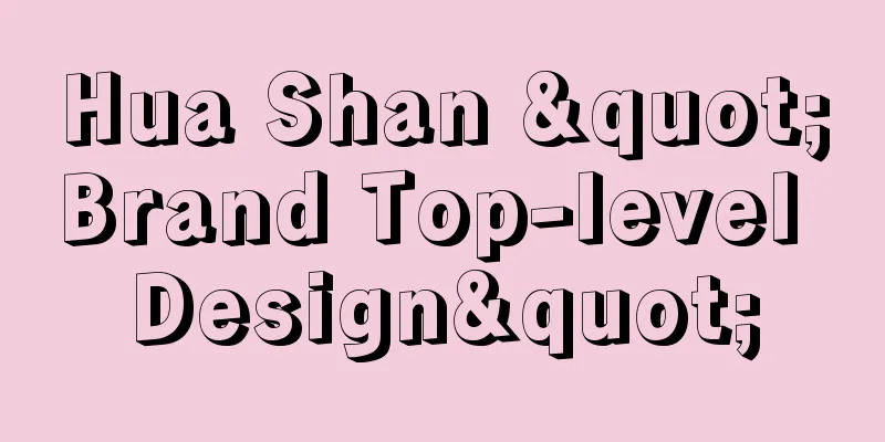 Hua Shan "Brand Top-level Design"