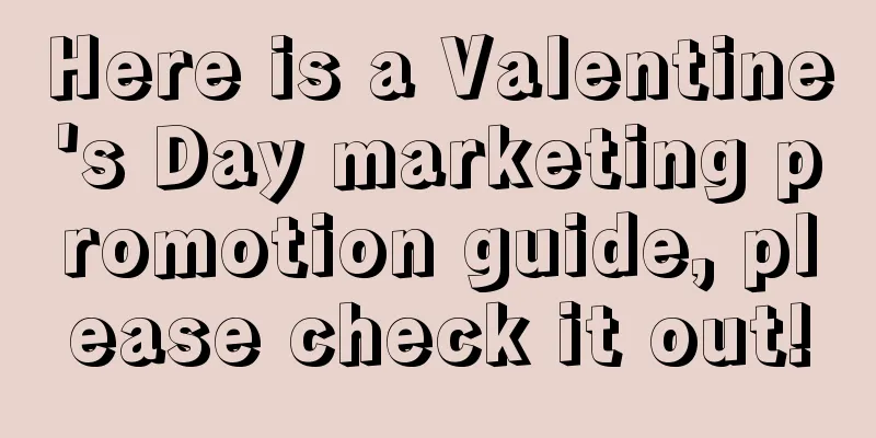 Here is a Valentine's Day marketing promotion guide, please check it out!