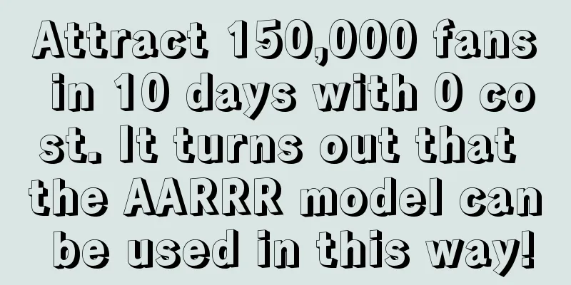 Attract 150,000 fans in 10 days with 0 cost. It turns out that the AARRR model can be used in this way!