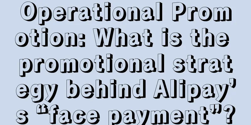 Operational Promotion: What is the promotional strategy behind Alipay’s “face payment”?