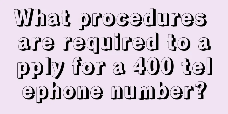 What procedures are required to apply for a 400 telephone number?