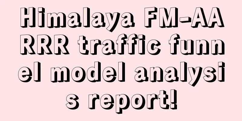 Himalaya FM-AARRR traffic funnel model analysis report!