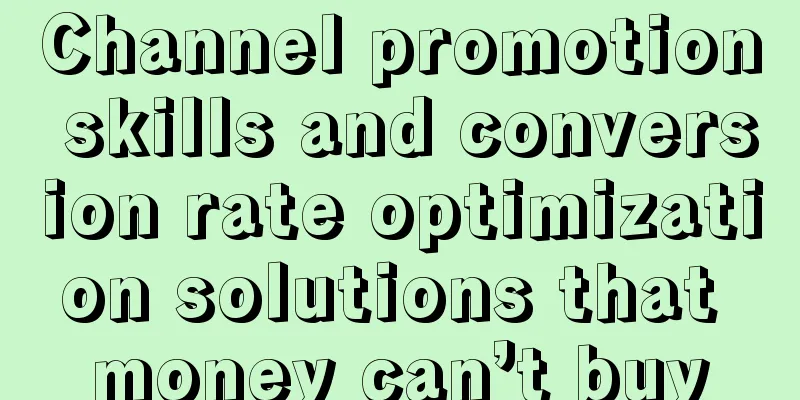 Channel promotion skills and conversion rate optimization solutions that money can’t buy