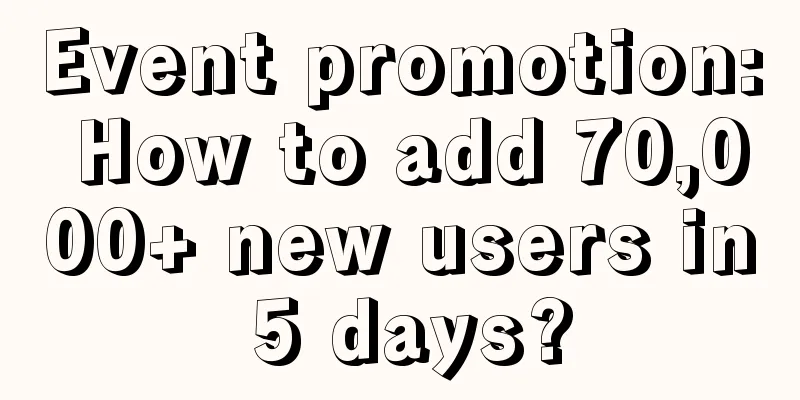 Event promotion: How to add 70,000+ new users in 5 days?