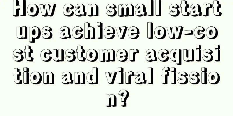 How can small startups achieve low-cost customer acquisition and viral fission?