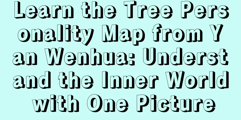 Learn the Tree Personality Map from Yan Wenhua: Understand the Inner World with One Picture