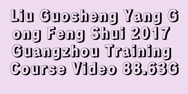 Liu Guosheng Yang Gong Feng Shui 2017 Guangzhou Training Course Video 88.63G