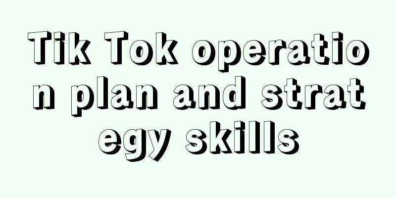 Tik Tok operation plan and strategy skills