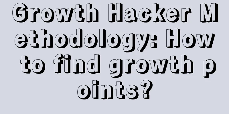 Growth Hacker Methodology: How to find growth points?