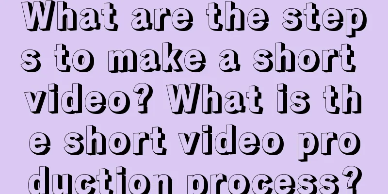 What are the steps to make a short video? What is the short video production process?