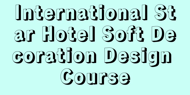 International Star Hotel Soft Decoration Design Course