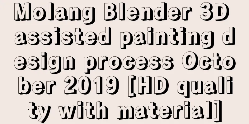 Molang Blender 3D assisted painting design process October 2019 [HD quality with material]