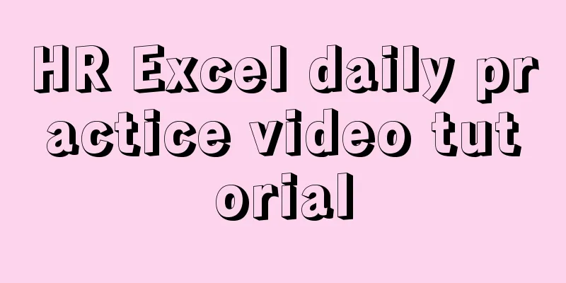 HR Excel daily practice video tutorial