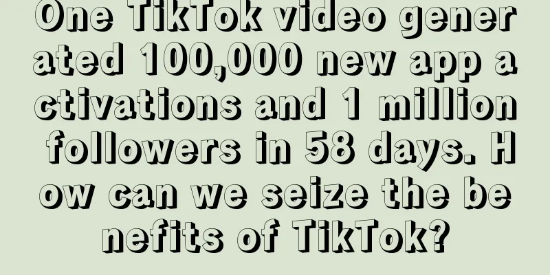 One TikTok video generated 100,000 new app activations and 1 million followers in 58 days. How can we seize the benefits of TikTok?