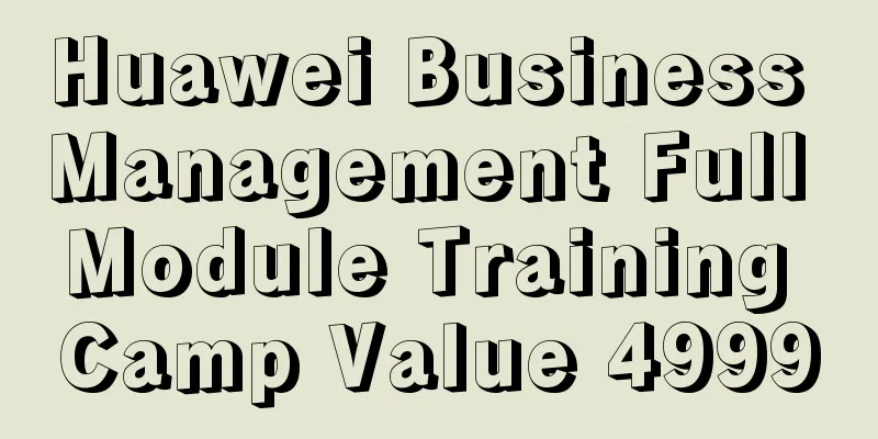 Huawei Business Management Full Module Training Camp Value 4999