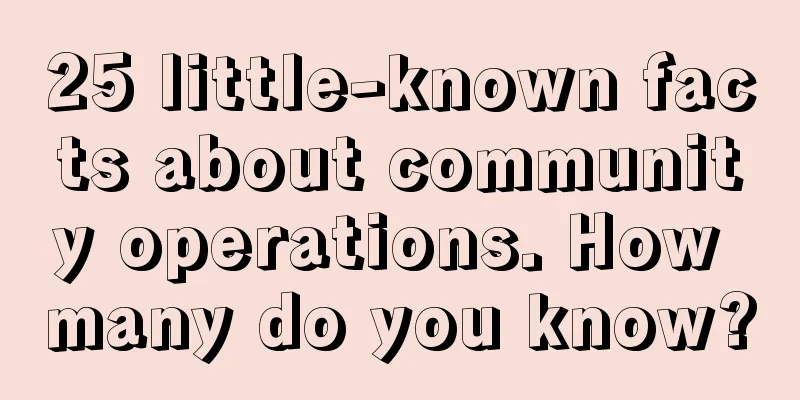 25 little-known facts about community operations. How many do you know?