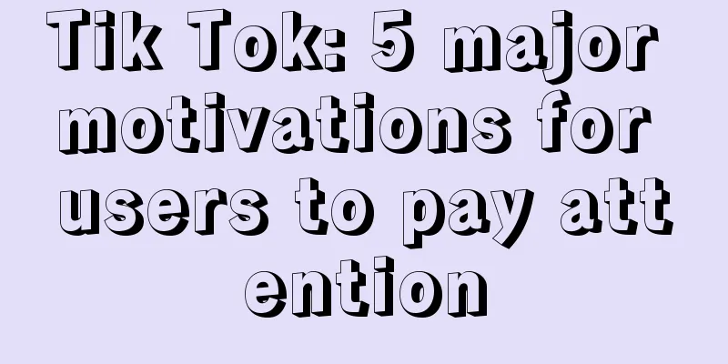 Tik Tok: 5 major motivations for users to pay attention