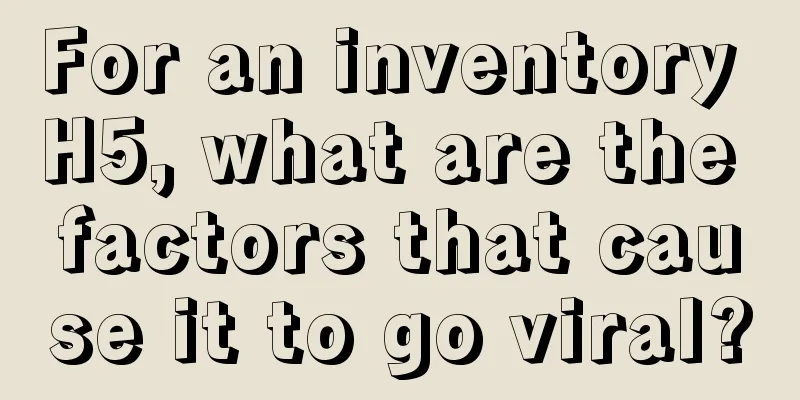 For an inventory H5, what are the factors that cause it to go viral?