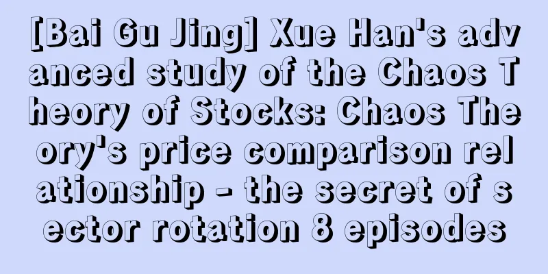 [Bai Gu Jing] Xue Han's advanced study of the Chaos Theory of Stocks: Chaos Theory's price comparison relationship - the secret of sector rotation 8 episodes