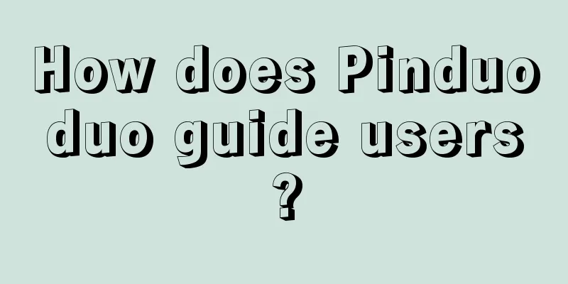 How does Pinduoduo guide users?