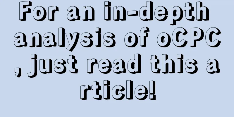 For an in-depth analysis of oCPC, just read this article!