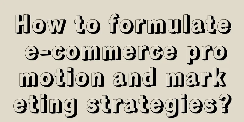 How to formulate e-commerce promotion and marketing strategies?