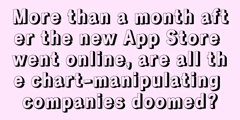 More than a month after the new App Store went online, are all the chart-manipulating companies doomed?