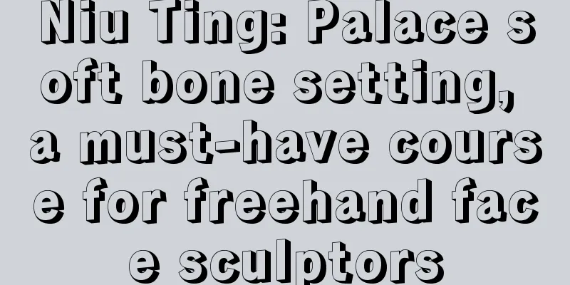 Niu Ting: Palace soft bone setting, a must-have course for freehand face sculptors